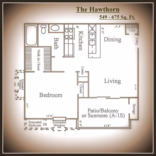 Unit 5860B 5919C floor plan